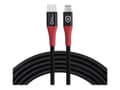 Pikkukuva 2 / 5: MicroConnect - Lightning-kaapeli - 24-nastainen USB-C-uros Lightning-uros - 1,5 m - kaksoissuojattu - musta, punainen - turvallinen lataus, datan est