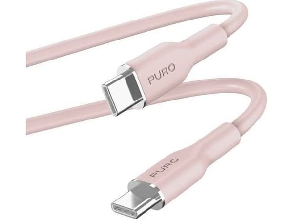 PURO PUUSBCUSBCICONROSE, 1,5 m, USB C, USB C, USB 3.2 Gen 1 (3.1 Gen 1), Rosa