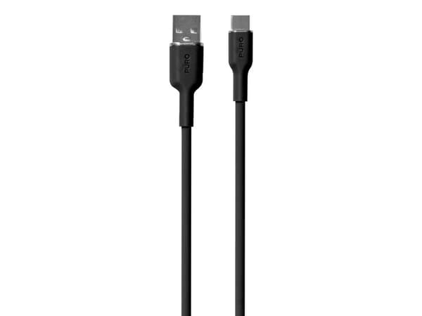 Puro USB-A - USB-C 1,5 m USB-kaapeli Musta (PUR675)