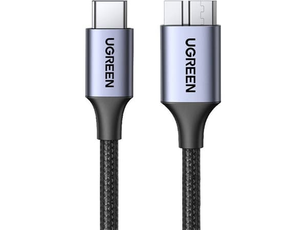 Ugreen USB-C - microUSB-kabel 0,5 m Grå (15231)