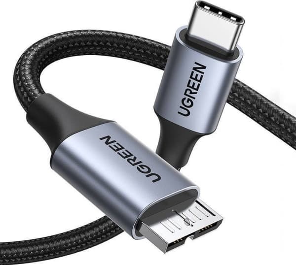 UGREEN 15232 USB-C til mikro-USB-kabel, 1m (mellomgrå)
