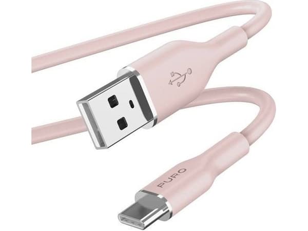PURO PUUSBCICONROSE, 1,5 m, USB A, USB C, USB 3.2 Gen 1 (3.1 Gen 1), Rosa