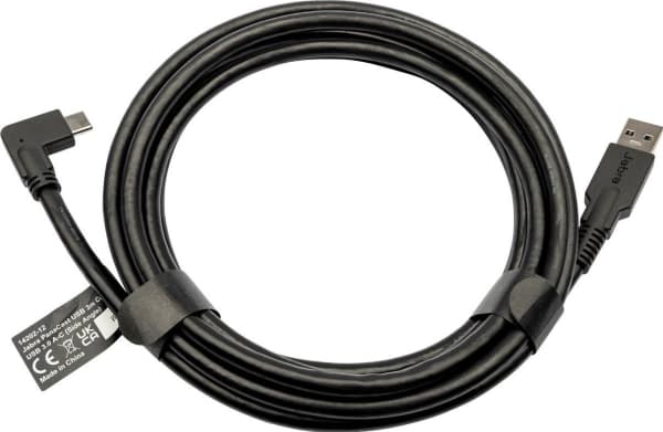 Jabra PanaCast USB-kabel, 3 m, USB A, USB C, USB 3.2 Gen 1 (3.1 Gen 1), Sort