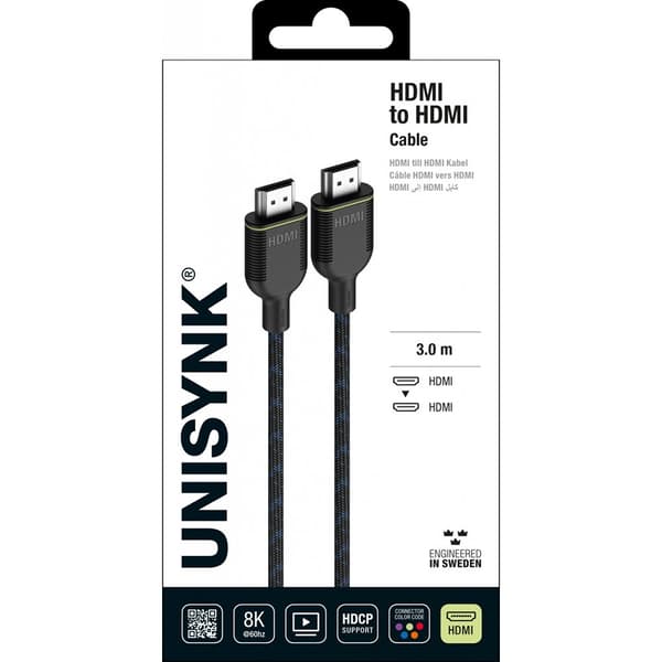 Unisynk HDMI till HDMI Kabel 3m