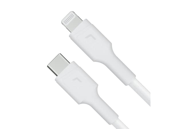 Green Cell PowerStream - Lightning-kabel - 24 pin USB-C hann til Lightning hann - 1 m - dobbeltisolert - MFI-sertifisert - hvit - USB Power Delivery