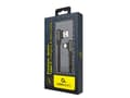 Miniatyrbild 5 av 5: Cablexpert Premium jeans (denim) - USB-kabel - 24 pin USB-C (hane) vinklad (hane) vinklad - USB 2.0 - 2.1 A - 1 m - svart