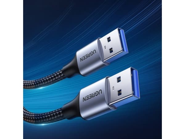 Ugreen USB-A - USB-A 2 m USB-kabel Svart (UGR1484)