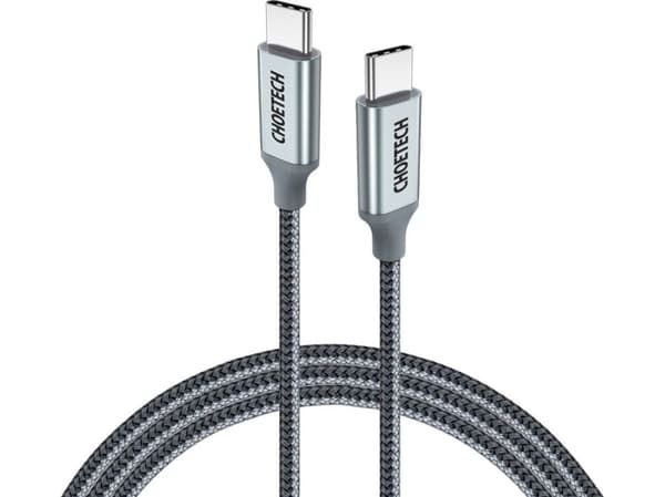 Choetech USB-C - USB-C 1,8 m USB-kabel Silver (6971824973099)