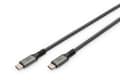 Miniatyrbilde 2 av 5: DIGITUS - USB-kabel - 24 pin USB-C (hann) til 24 pin USB-C (hann) - USB4 - 1 m - støtte for 4K 60 Hz (3840 x 2160), 8 K 60 Hz (7680 x 4320) støtte, 5