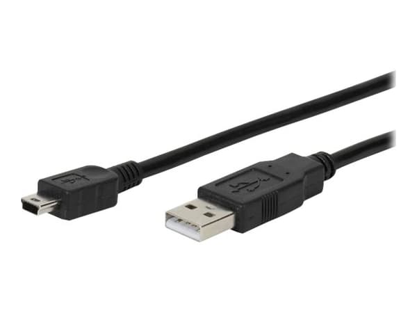 Vivanco USB 2.0 certified connection cable, USB A, Mini-USB B, 0,48 Gbit/s, Svart