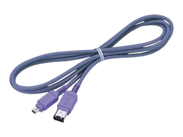 Sony VMC-IL4615 - Datakabel - Firewire IEEE1394 (i.LINK) - 4 pin FireWire hane till 6 pin FireWire hane - 1.5 m - grå - för Handycam DCR-TRV33, TRV34