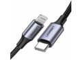 Miniatyrbilde 1 av 5: Ugreen 60760, 1,5 m, Lightning, USB C, Hankjønn, Hankjønn, Sort