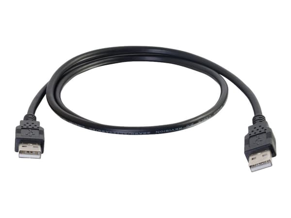 C2G 3.3ft USB Cable - USB A to USB A Cable - USB 2.0 - Black - M/M - USB-kabel - USB (hane) till USB (hane) - USB 2.0 - 1 m - svart