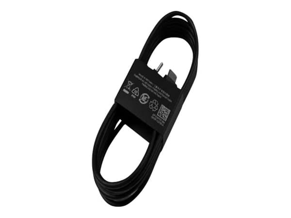 Samsung GP-TOU021RFC - USB-kabel - 24 pin USB-C (hann) til 24 pin USB-C (hann) - 1.8 m - USB Power Delivery (3A, 25W) - svart