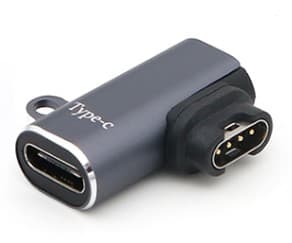 Laddningsadapter med USB-C till Garmin-klockor - Sida