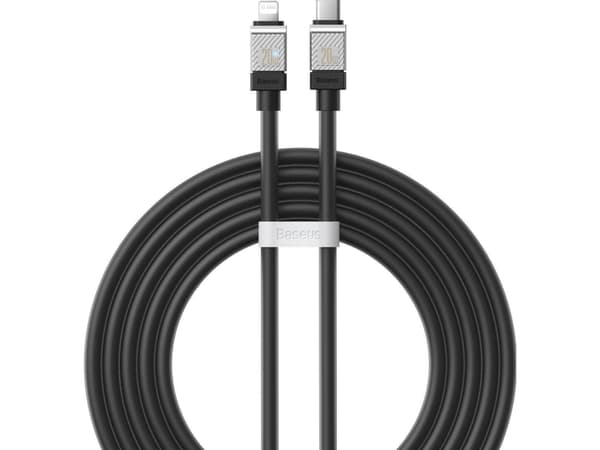 Baseus USB-C til Lightning CoolPlay Series 20W 2m hurtigladekabel (svart)