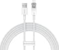 Miniatyrbild 1 av 5: Baseus USB-A till Lightning Explorer Series 2 m, 2,4 A snabbladdningskabel (vit)