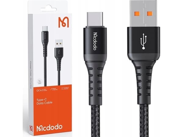 Mcdodo USB-A - USB-C 0,2 m USB-kaapeli musta (CA-2270)