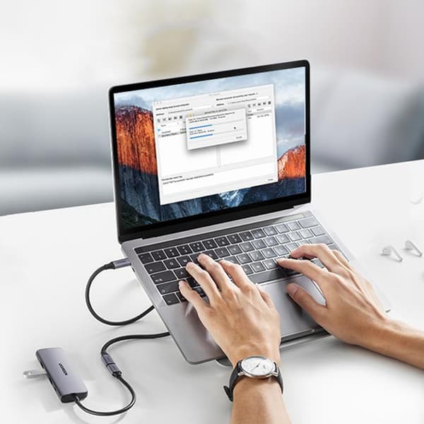 Ugreen Förlängning USB-C Hane Till USB-C Hona Kabel 1m - Grå