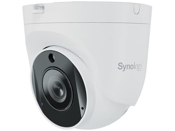 Synology TC500 - Nettverksovervåkingskamera - panorering / tipping - lite tårn - vanntett - farge (Dag og natt) - 2880 x 1620 - fastfokal - lyd - LAN