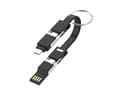 Miniatyrbild 5 av 5: Sinox USB A+USB C-USB C+Micro+Lightning, Sort