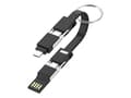 Miniatyrbild 1 av 5: Sinox USB A+USB C-USB C+Micro+Lightning, Sort
