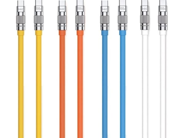 Kabel USB Wekome USB-C - USB-C 1 m Biały (WK-WDC-188_WHITE)