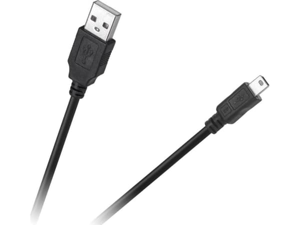 Cabletech USB-A - miniUSB USB-kabel 1,8 m svart (KPO4010-1,8)