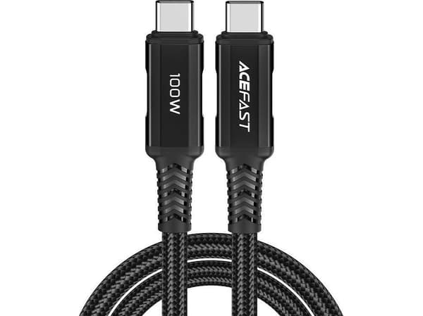Acefast USB typ C - USB typ C-kabel 2m, 100W (20V/5A) svart (C4-03 Svart)