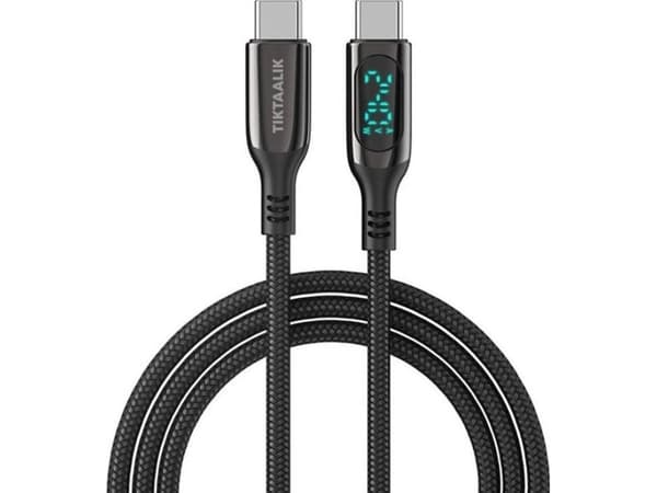 Tiktaalik USB-C - USB-C 1,5 m USB-kaapeli Musta (RC050719)