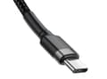 Miniatyrbild 3 av 3: Baseus Cafule, 1 m, USB C, USB C, 0,48 Gbit/s, Svart, Grå