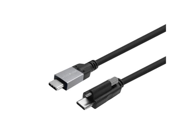 VivoLink - USB-kabel - 24 pin USB-C (hane) skruvbar till 24 pin USB-C (hane) - USB 3.2 Gen 2 / DisplayPort 1.4 - 5 - 20 V - 5 A - 5 m - up to 20 Gbps