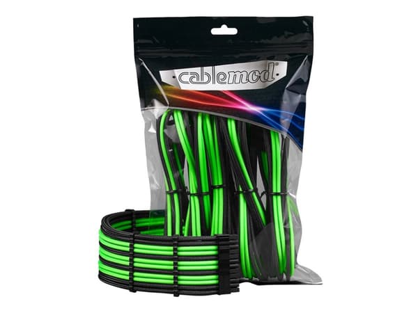 CableMod PRO ModMesh - Skjøteledningskabelsett - svart, lys grønn