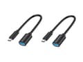 Miniatyrbild 1 av 2: Conceptronic ABBY11B, 0,2 m, USB C, USB A, USB 3.2 Gen 1 (3.1 Gen 1), 5 Gbit/s, Svart