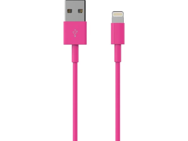 Sinox Lightning kabel. 1m. Pink