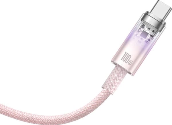 USB-kaapeli Baseus USB-A - USB-C 1 m vaaleanpunainen (CATS010504)