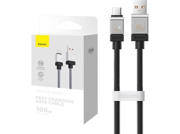 Baseus USB-USB-C-kaapeli Baseus CoolPlay 100W 2m (musta)