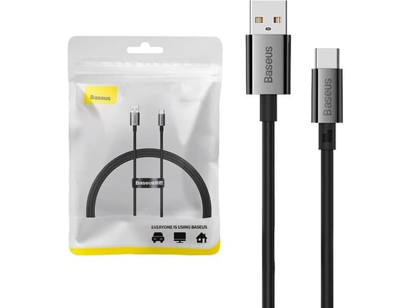 Kaapeli USB do USB-C Baseus Superior 100W 1m (czarny)