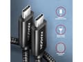 Miniatyrbilde 3 av 5: AXAGON BUCM2-CM10AB ladekabel, USB-C til USB-C 2.0, 1 m, PD 240 W 5 A, ALU - Sort (BUCM2-CM10AB)