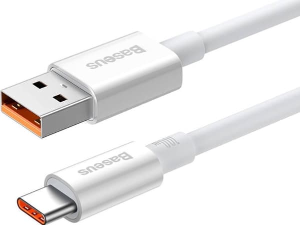 Baseus USB-kabel Baseus Superior USB til USB-C-kabel 100W 0,25m (hvit)