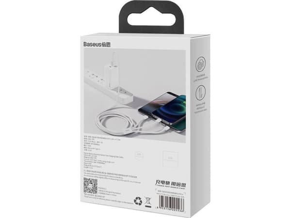 Baseus SUP0003529, 1 m, USB A, USB C/Micro USB-A/Lightning, USB 3.2 Gen 1 (3.1 Gen 1), Vit