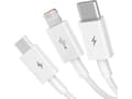 Miniatyrbild 4 av 5: Baseus SUP0003529, 1 m, USB A, USB C/Micro USB-A/Lightning, USB 3.2 Gen 1 (3.1 Gen 1), Vit