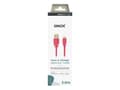 Miniatyrbild 2 av 4: Sinox SXI02702MFI, 2 m, Lightning, USB A, Hankontakt, Hankontakt, Rosa