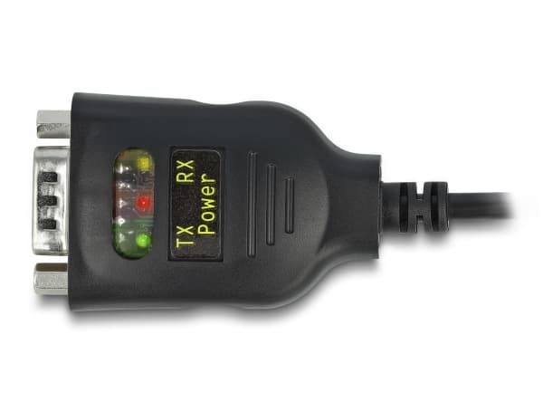 Delock - USB / seriell-kabel - USB (hann) til RS-232 (hann) - 2 m - svart