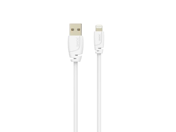 Sinox SXI02503MFI, 3 m, Lightning, USB A, Hankontakt, Hankontakt, Vit