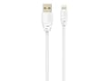 Miniatyrbild 1 av 4: Sinox SXI02503MFI, 3 m, Lightning, USB A, Hankontakt, Hankontakt, Vit