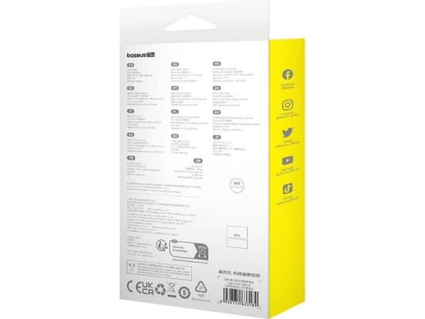 Baseus USB C til IP 20A, 1m hurtigladekabel (marineblå)