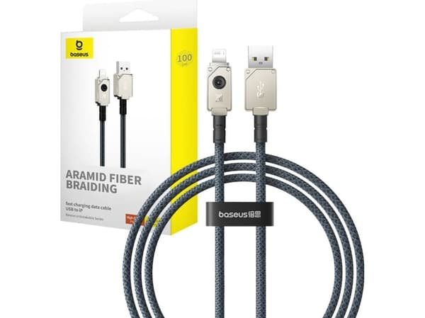 Kabel USB Baseus USB-A - Lightning 1 m Biały (P10355802221-00)