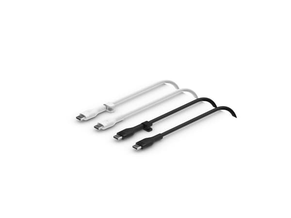 Belkin CAB009BT1MBW2PK, 1 m, USB C, USB C, svart, hvit