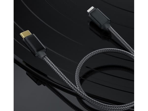 Kabel USB FiiO USB-C - Lightning 0.5 m Czarny (6953175731030)